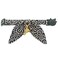 PetSoKoo Bunny Ears Cat Collar Japan Lucky Charm Safety Breakaway Bowtie Kitten Collar with Bell Navy Blue