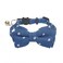 THAIN Cat Collar Breakaway with Bell and Bow Tie Safety Buckle Denim Dots Adjustable 711 inches for Kitten CatsDenim Dots