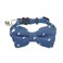 THAIN Cat Collar Breakaway with Bell and Bow Tie Safety Buckle Denim Dots Adjustable 711 inches for Kitten CatsDenim Dots