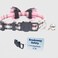 THAIN Cat Collar Breakaway with Bell and Bow Tie Safety Buckle Pink Plaid Pattern Adjustable 711 inches for Kitten CatsPink Plaid
