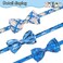 VKPETFR Breakaway Cat Collar with Removable Bow Tie and Bell 3 Pack Safety Buckle Kitten Collars Adjustable Pet Collar with Cute MultiStyle Patterns Ideal for Boy Cats Puppy