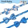 VKPETFR Breakaway Cat Collar with Removable Bow Tie and Bell 3 Pack Safety Buckle Kitten Collars Adjustable Pet Collar with Cute MultiStyle Patterns Ideal for Boy Cats Puppy