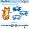VKPETFR Breakaway Cat Collar with Removable Bow Tie and Bell 3 Pack Safety Buckle Kitten Collars Adjustable Pet Collar with Cute MultiStyle Patterns Ideal for Boy Cats Puppy
