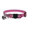WDPAWS Rhinestones Cat Collars Adjustable Bling Pet Collars Cat Collar Breakaway with Bells Soft Velvet Collar Adjustable Safety Cat Collar with Bell for Cats and Small Dogs Pink