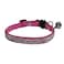 WDPAWS Rhinestones Cat Collars Adjustable Bling Pet Collars Cat Collar Breakaway with Bells Soft Velvet Collar Adjustable Safety Cat Collar with Bell for Cats and Small Dogs Pink
