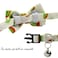 Ximipet Cat Collar Bow Tie with Bell Breakaway Kitten Collar LemonAppleKiwiBananaCherryStrawberryPineapple Fruits Design Cool Cat Collar Bowtie with Quick Release Adjustable 7511in Kiwi