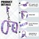 BEAUTYZOO Cat Harness and Leash Set Escape Proof for Walking Kitten Soft Adjustable Vest Harnesses for Small Medium Large Cats Easy Control Breathable Plaid Ribbon Nylon for Outdoor Indoor Use