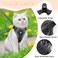Coppthinktu Cat Harness and Leash for Walking Soft Cat Harness Escape Proof Adjustable Kitten Harness Cat Leash Reflective Strips Jacket Breathable Cat Vest Harness Set for Kitten Easy to Wear Outdoor