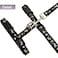 Barleygoo Cat Harness and Leash Set for Outdoor Walking Escape Proof Adjustable Soft Safety Strap with Golden Star and Moon Design Glow in The Dark Black Medium