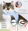ROMP Cat Harness Collar Leash Set Escape Proof Adjustable Choke Free Velcro Harness Vest for Walking Cats Kittens Cotton Blue Large