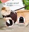ROMP Cat Harness Collar Leash Set Escape Proof Adjustable Choke Free Velcro Harness Vest for Walking Cats Kittens Sable Brown Medium