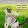 GAUTERF Cat Harnesses and Puppy Harness with Leashes Set Escape Proof Cat Harness Adjustable Reflective Soft Mesh Vest Fit Puppy Kitten Rabbit Ferretss Outdoor Harness
