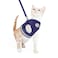 GAUTERF Cat Harnesses and Puppy Harness with Leashes Set Escape Proof Cat Harness Adjustable Reflective Soft Mesh Vest Fit Puppy Kitten Rabbit Ferretss Outdoor Harness
