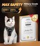 Halypet Cat Harness and Leash Set MAX Safety 4thGen Upgrade Escape Proof Adjustable Cat Leash Comfortable Soft Vest Easy to Wear Kitten Harness with Reflective Strip for Cats Walking M Black
