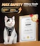 Halypet Cat Harness and Leash Set MAX Safety 4thGen Upgrade Escape Proof Adjustable Cat Leash Comfortable Soft Vest Easy to Wear Kitten Harness with Reflective Strip for Cats Walking XS Black