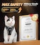 Halypet Cat Harness and Leash Set MAX Safety 4thGen Upgrade Escape Proof Adjustable Cat Leash Comfortable Soft Vest Easy to Wear Kitten Harness with Reflective Strip for Cats Walking XS Black