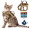 nanappice Tactical Cat Harness for Walking Adjustable Escape Proof Pet Vest for Large CatEasy Control Breathable Cat Vest with HandleMolle Patches Khaki L