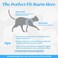 rabbitgoo Cat Harness and Leash Stepin Escape Proof Kitten Harness Set Soft Comfortable Cat Vest Easy to Wear and Adjust Reflective for Safe Outdoor Walking Light Blue Medium