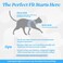 rabbitgoo Cat Harness and Leash Stepin Escape Proof Kitten Harness Set Soft Comfortable Cat Vest Easy to Wear and Adjust Reflective for Safe Outdoor Walking Light Blue Medium