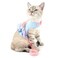 SMALLLEE_LUCKY_STORE SMALLLEELUCKYSTORE Pink Bow Dots Print Cat Small Dog Harness Dress with Leash for Girls Adjustable No Pull Escape Proof Soft Walking Jacket Waterproof Puppies Kitten Harness Vest