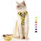 Supet Cat Harness and Leash Escape Proof Adjustable Cat Vest Harness and Leash Set for Walking Pet Harness with Reflective Trim for Cats Kittens SChest96157