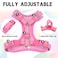 Supet Cat Harness and Leash Escape Proof Adjustable Cat Vest Harness and Leash Set for Walking Pet Harness with Reflective Trim for Cats Kittens SChest96157