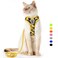 Supet Cat Harness and Leash Escape Proof Adjustable Cat Vest Harness and Leash Set for Walking Pet Harness with Reflective Trim for Cats Kittens SChest96157