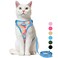 Supet Cat Harness and Leash Escape Proof for Walking Adjustable Cat Vest Harness and Leash Set for Large and Small Kittens Dogs