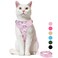 Supet Cat Harness and Leash Escape Proof for Walking Adjustable Cat Vest Harness and Leash Set for Large and Small Kittens Dogs