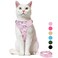 Supet Cat Harness and Leash Escape Proof for Walking Adjustable Cat Vest Harness and Leash Set for Large and Small Kittens Dogs