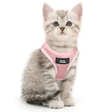 TwoEar Dog Vest Harness Reflective NoPull Pet Harness Easy Control with Breathable Mesh Soft Puppy Stepin Harness NoChoke for Outdoor Walking Training for Small Dogs CatsXS Pink