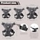 Wanheart Summer cat Chest Harness and Leash AntiEscape Adjustable Soft mesh cat Leash and Chest Harness Set for All Types of Cats cat Vests Grey XL1652204lb