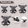 Wanheart Summer cat Chest Harness and Leash AntiEscape Adjustable Soft mesh cat Leash and Chest Harness Set for All Types of Cats cat Vests Grey XL1652204lb
