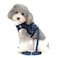 Zunea Small Dog Harness and Leash Set No Pull Adjustable Reflective Stepin Puppy Boy Girl Vest Harnesses Soft Corduroy Mesh Padded for Pet Dogs Cats Chihuahua Blue M