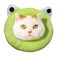 Kukaster Pet Adjustable Cat Recovery Collar SoftCute Pet ECollar Neck Cone After Surgery Wound Healing Protective Cone Fit for Kitties Small DogsELC05frogs