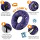 BENCMATE Inflatable Dog Cone Collar Alternative Soft Dog Cone for Small Medium Large Dogs and Cats Neck Recovery ECollar Donut Collar After Surgery Large Constellation