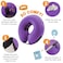 BENCMATE Inflatable Dog Cone Collar Alternative Soft Dog Cone for Small Medium Large Dogs and Cats Neck Recovery ECollar Donut Collar After Surgery Medium Purple