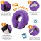 BENCMATE Inflatable Dog Cone Collar Alternative Soft Dog Cone for Small Medium Large Dogs and Cats Neck Recovery ECollar Donut Collar After Surgery Medium Purple