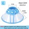 Vivifying Dog Cones for Small Dogs Adjustable 896 Inches Soft Lightweight Elizabethan Collar for Puppy and Large Cats to Stop Licking Wounds After SurgeryBlue