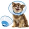 Vivifying Dog Cones for Small Dogs Adjustable 896 Inches Soft Lightweight Elizabethan Collar for Puppy and Large Cats to Stop Licking Wounds After SurgeryBlue