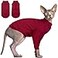 DENTRUN Hairless Cat Shirt Soft Turtleneck Pullover for Daily Comfort