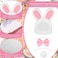 Weewooday 6 Pieces Easter Cute Costume Bunny Rabbit Hat with Ears Cat Bowtie Collar Tail for Cats and Small Dogs Party Costume Easter Pet Accessory Headwear