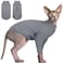 DENTRUN Sphynx Hairless Cats Shirt Pullover Kitten TShirts Breathable Cat Wear Turtleneck Sweater Adorable Cats Clothes Vest Pajamas Jumpsuit