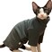 DUOMASUMI Sphynx Cat Clothes SelfHeating Warm Thermal Underwear Hairless Cat Clothes for DevonCornishPerterbald CatXL