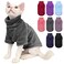 SUNFURA Turtleneck Sweater Coat for Cats Sphynx Cat Clothes Pajamas for Cats Only Kitten Fleece Pullover Sweaters with Sleeves Pet Warm Jumpsuit Cat Sweatshirt for Cold Weather Grey M