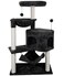 YUNIQUE Cat Tree with Cat Condo and Big Hammock Darkgrey
