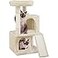 Yaheetech Cat Tree for Indoor Pets 36in Tower Condo wExtra Large Perch Scratching Posts Board Dangling Ball Play Structure for Kittens Adult Cats Beige