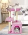 FISH&NAP FISHNAP Cute Cat Tree Kitten Cat Tower for Indoor Cat Condo Sisal Scratching Posts with Jump Platform Cat Furniture Activity Center Play House Pink