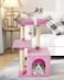 FISH&NAP FISHNAP Cute Cat Tree Kitten Cat Tower for Indoor Cat Condo Sisal Scratching Posts with Jump Platform Cat Furniture Activity Center Play House Pink