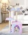 FISH&NAP FISHNAP Cute Cat Tree Kitten Cat Tower for Indoor Cat Condo Sisal Scratching Posts with Jump Platform Cat Furniture Activity Center Play House Rainbow